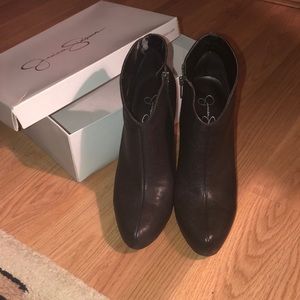 Jessica Simpson Black bomber boot.